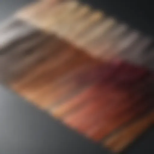 Vibrant hair color swatches showcasing various shades to cover grey