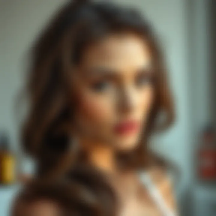 A daily routine with hair vitamins and supplements