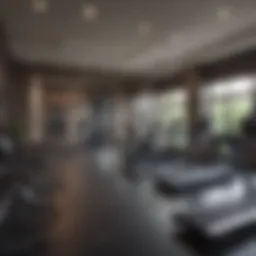 Fitness center interior design