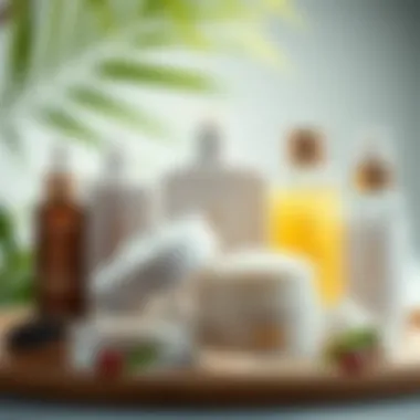 An array of cream mousse products with natural ingredients