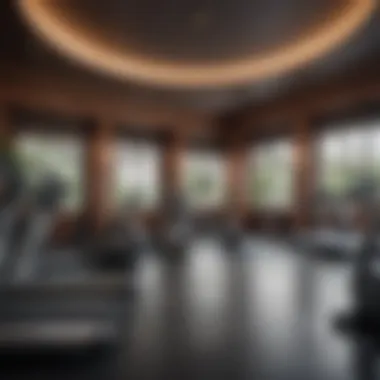 Luxurious amenities of a fitness club in San Francisco, featuring state-of-the-art equipment and a serene environment.