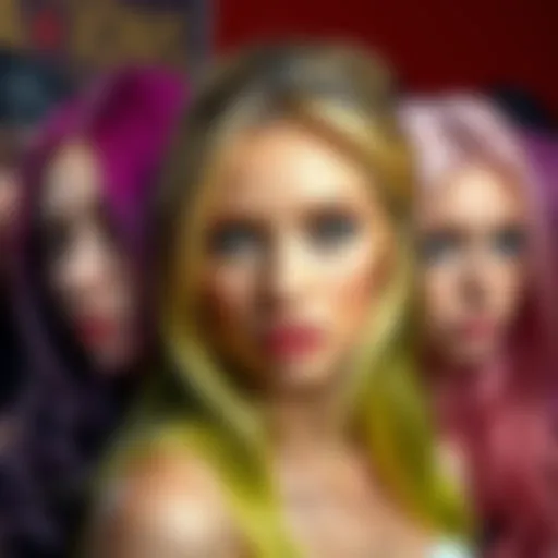 A vibrant array of different hair colors showcasing diversity in personal expression