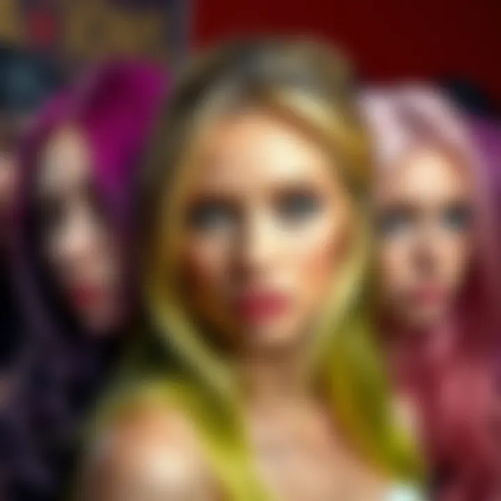 A vibrant array of different hair colors showcasing diversity in personal expression