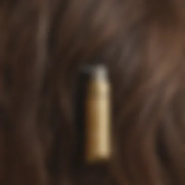 Close-up of hair growth product ingredients list