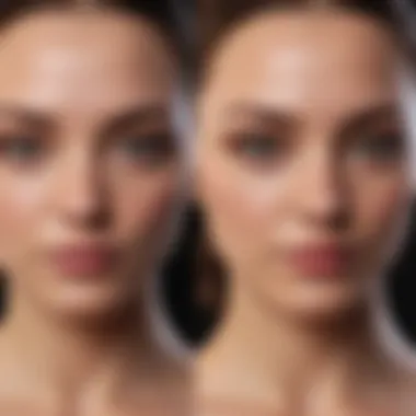 Matte vs Glossy: Understanding the Difference Comparison of glossy versus matte foundation effects