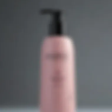 Close-up of shampoo bottle highlighting key ingredients