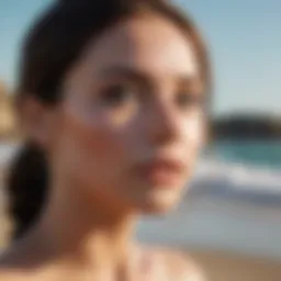 A serene beach scene illustrating natural saltwater