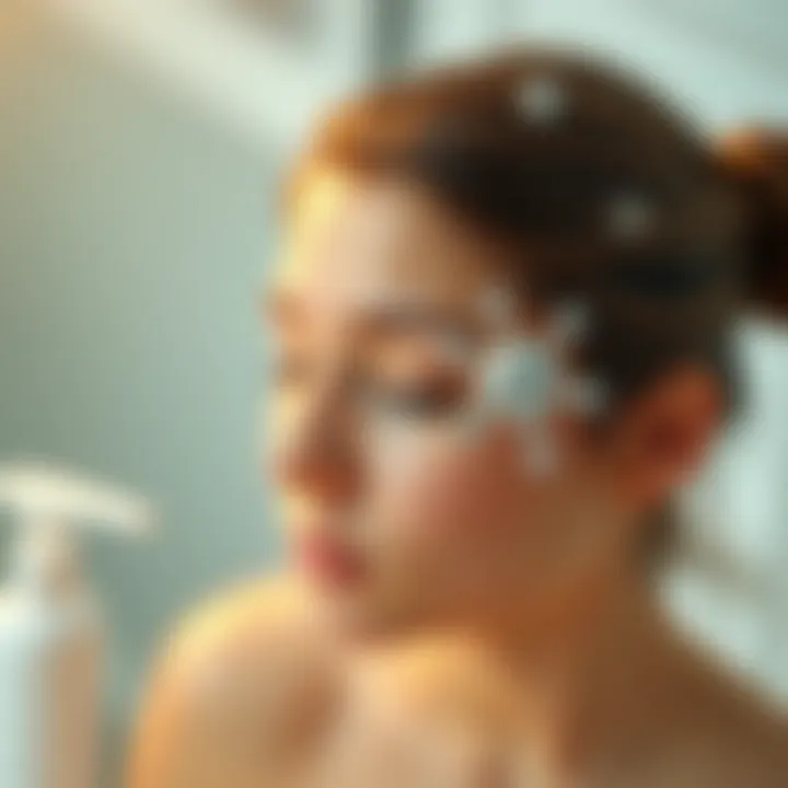 Illustration depicting the science behind hair loss