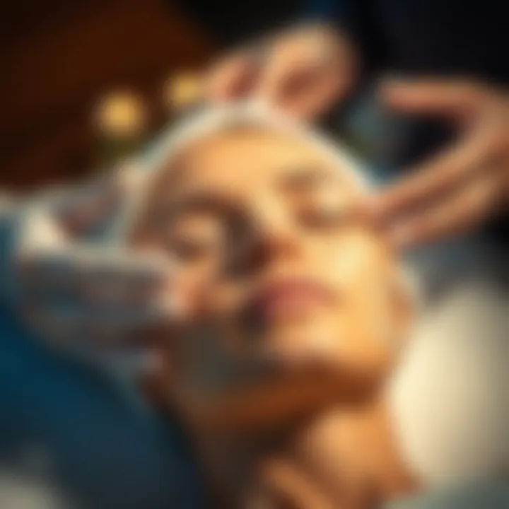 Soothing Facial Treatment Soothing facial treatment with calming elements