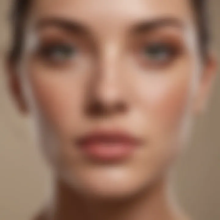 Skin type chart showcasing suitability of various foundations