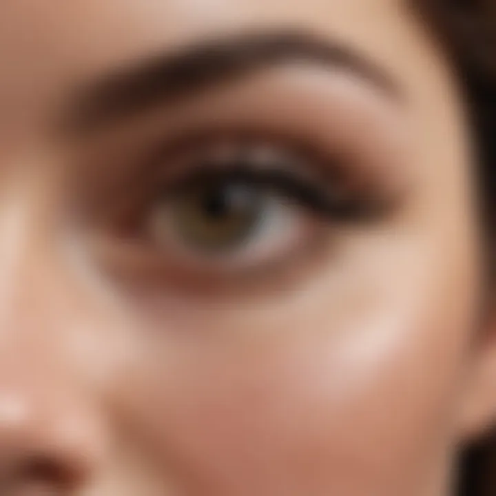 Comparison of different mascara brush types for bottom lashes application