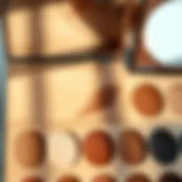 Color palette showcasing shades for redhead eyebrow enhancement