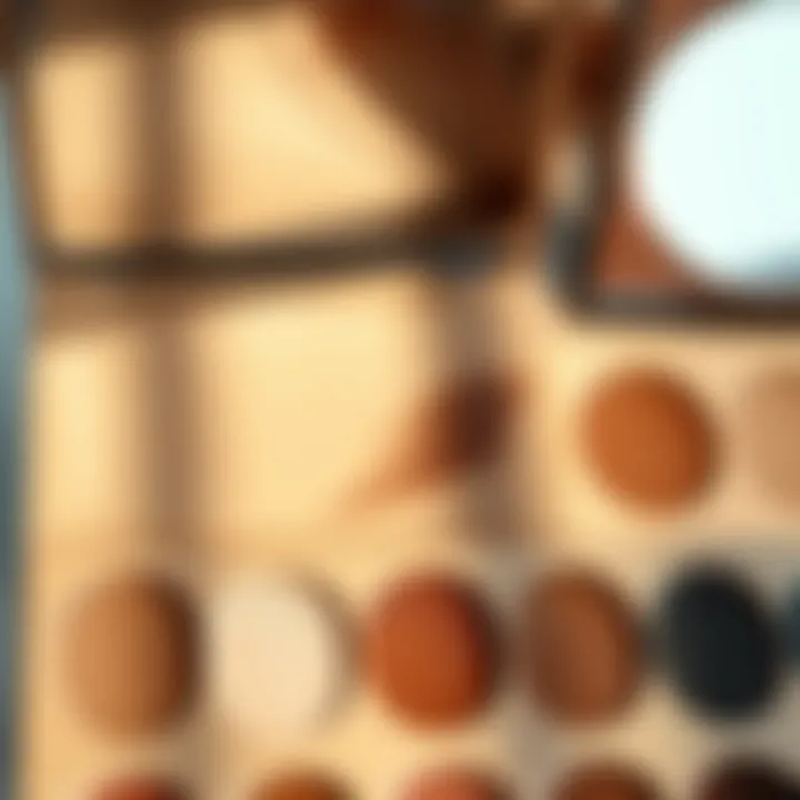 Color palette showcasing shades for redhead eyebrow enhancement