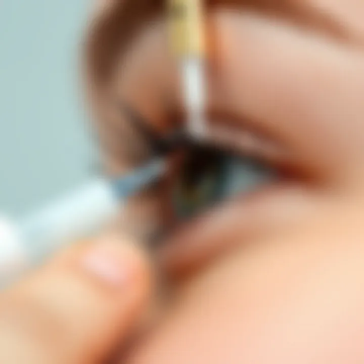 Safe usage of eyelash glue