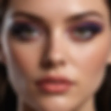 An elegant display of an eyeshadow look created with crayon formulations.