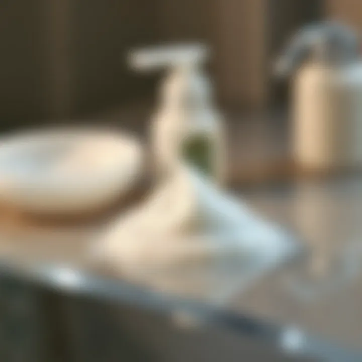 Lathering Facial Wash Lathering facial wash on a clear surface