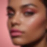 Painting Lips with Subtle Pink Hue