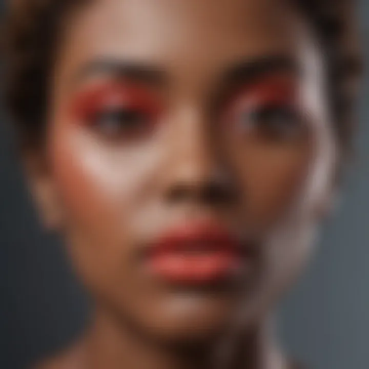 Sublime Coral Lipstick Shade on Dark Skin