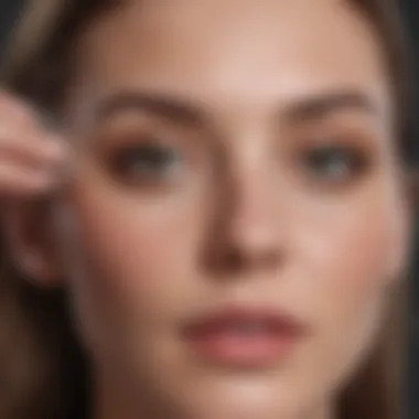 Close-up of fine hair being gently cleansed with shampoo