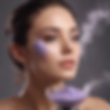 Glamorous Beauty Steamer Emitting Soothing Lavender Mist