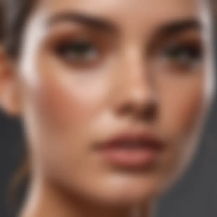 Illustration showcasing the right application techniques for foundation on olive skin