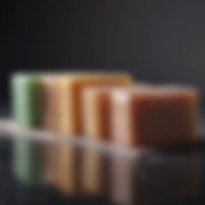 Visual representation of different skin types and suitable soaps