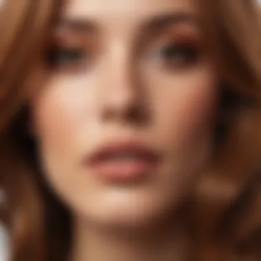 Rich Multidimensional Tones Close-up of ion honey brown hair color showcasing its rich and multidimensional tones