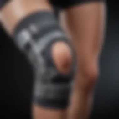 Knee brace support for inflammation reduction