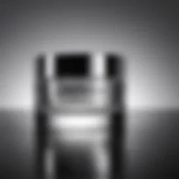 A sleek bottle of Lab Series moisturizer reflecting light