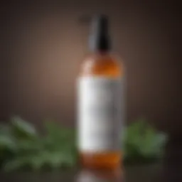 Nourishing leave-in conditioner for natural hair in a stylish bottle