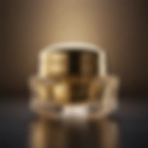 Luxurious Eye Cream Jar with Gold Accents