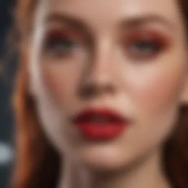 Lip color options that complement red hair