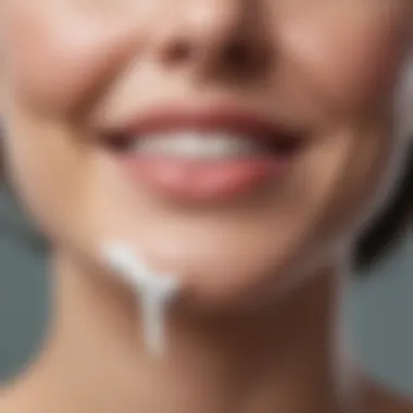 Close-up of natural ingredients in smile whitening toothpaste