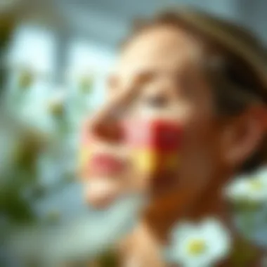 Illustration of skin layers showing hydration benefits