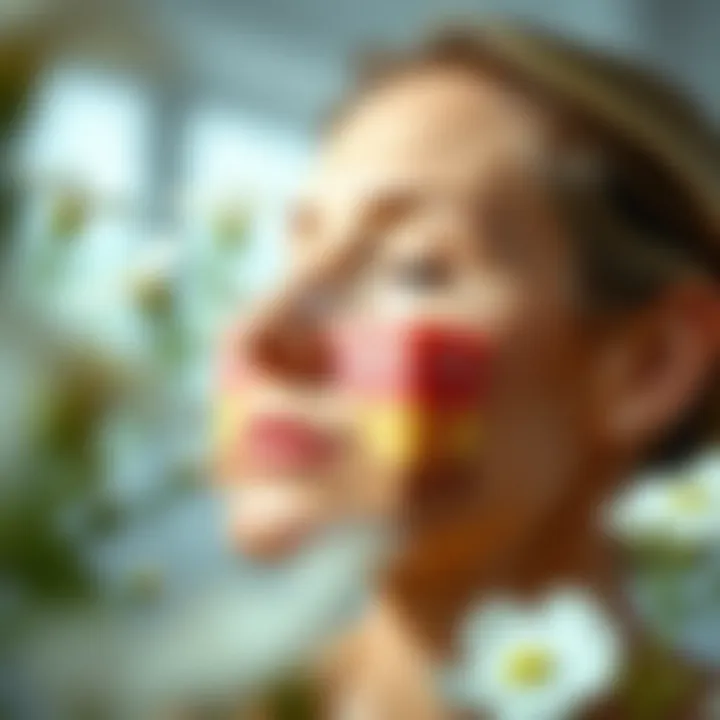 Illustration of skin layers showing hydration benefits