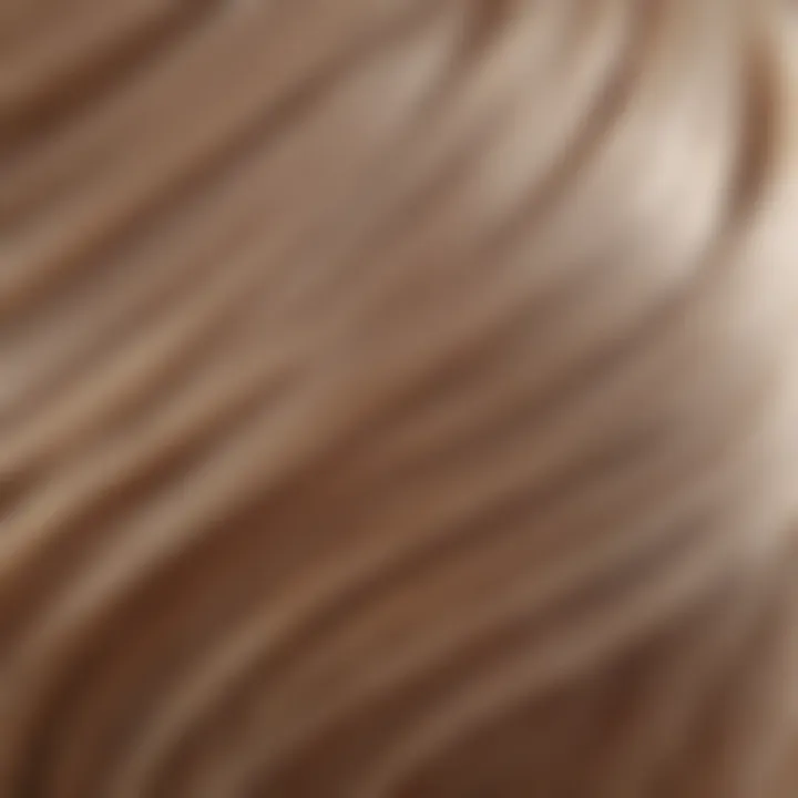 Close-up of silky hair flowing gracefully