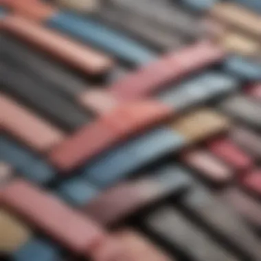 A close-up of an array of nail files made from different materials.