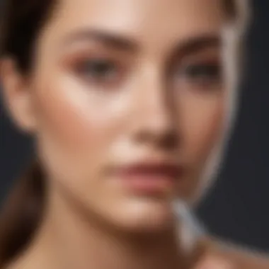 Expert Application Techniques Demonstration of concealer application techniques with tools