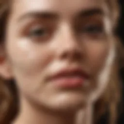 Nourishing oatmeal mask applied on a face