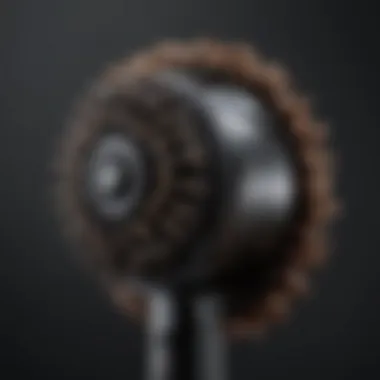 High-Quality Blowout Tool for Curly Hair A close-up of a high-quality blowout tool designed for curly hair