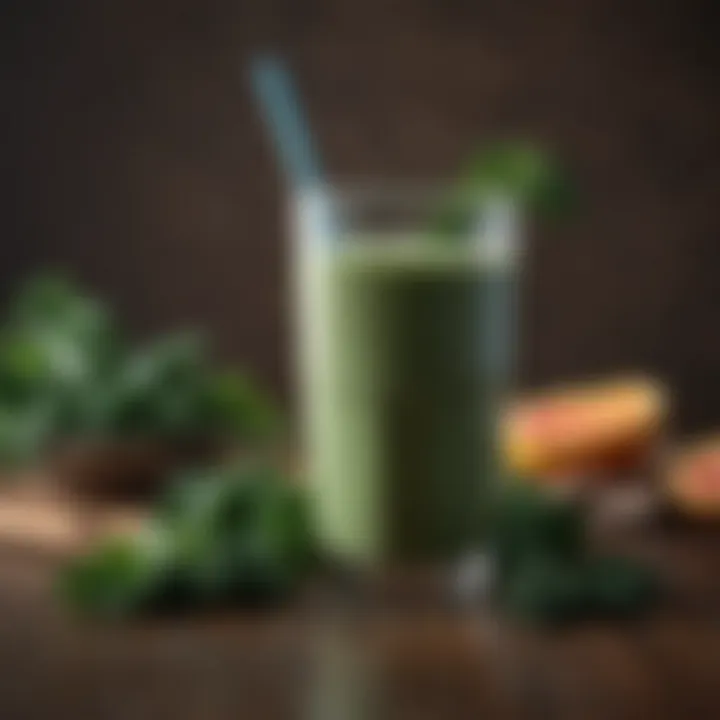 Nutrient-Rich Smoothie with Kale and Chia Seeds