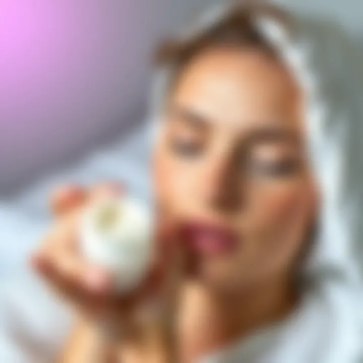 Hydrating moisturizer application