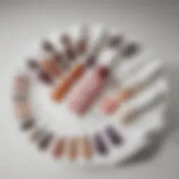 Vibrant OUAI hair color swatches on display