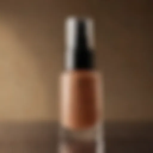 Radiant Glow Foundation Bottle with Water Droplets