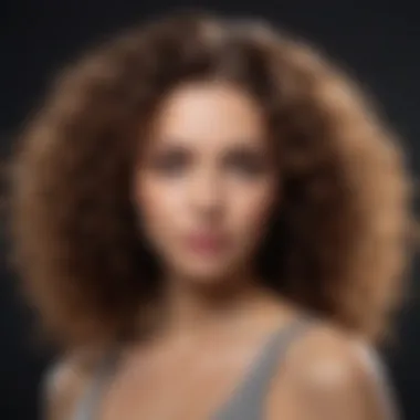 Transformation of Heat-Damaged Curls Before and after treatment of curly hair