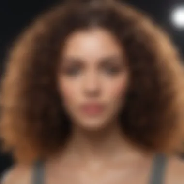 Understanding Heat Damage in Curly Hair Curly hair exhibiting signs of heat damage
