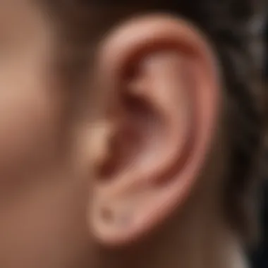 Ear Anatomy and Piercing Locations Diagram illustrating the anatomy of the ear and piercing locations