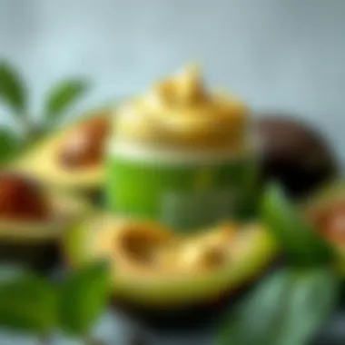 Avocado butter mixed with natural ingredients