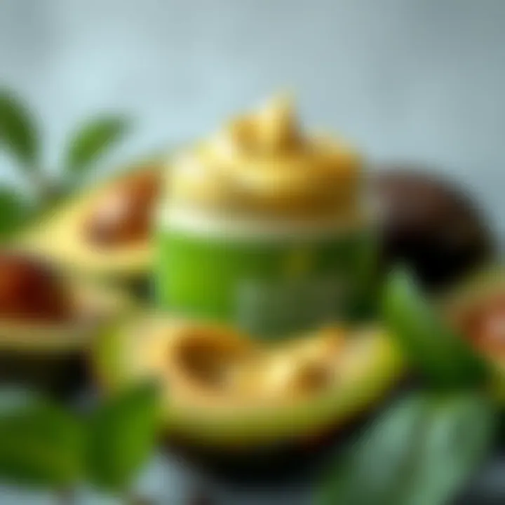 Avocado butter mixed with natural ingredients