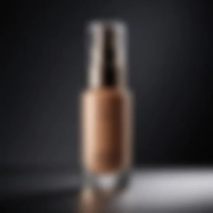 Full coverage foundation bottle with sophisticated design